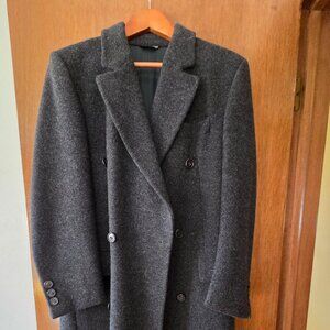 Mens wool overcoat - double breasted 36 R
